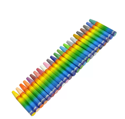 Adel Oil Pastel Hexagonal, Pack of 24 Colors with PVC Free Case - ALCR4281824100