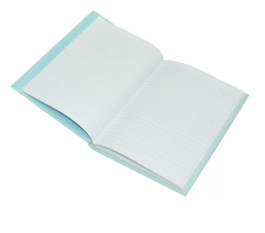 Light Hard Cover Notebook, Pack of 5 Pieces, Single Line, 10x8 Inch,100 Sheets - LINB1081802