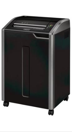 Fellowes Powershred 485i Commercial Strip Cut Shredder, Black