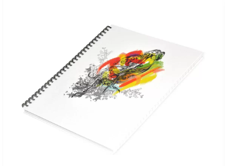 LIGHT Pack of 5 Spiral Hard Cover Note Book 100 Sheets. Size 10X8 Inches (25.4 X 20.32 cm) - LINBS1081001306