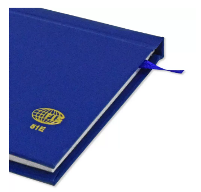 Fis 2024 Slim English Diary Vinyl Hard Cover Blue -FSDI51E24BL