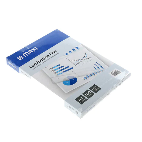 Maxi A4 Laminating Film 125 Microns Clear Pack of 100