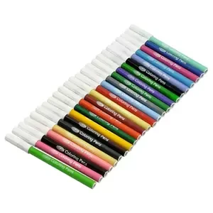 FIS Coloring Pens, 24 Pcs, Assorted Colors - FSFP24C