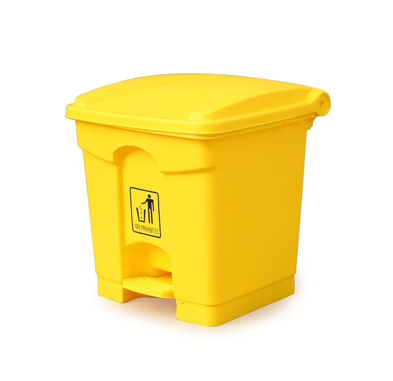 EK Plastic Garbage Bin | 30LTR | YELLOW