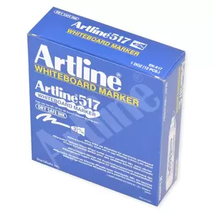 Artline White Board Marker Fine Pack of 12, Dry Safe, Orange, 517 - ARMK517OR