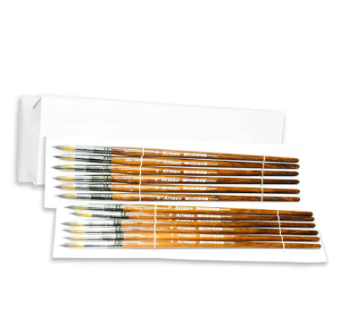 Artmate Artist Brushes Round 16 Size, Set Of 12 Pieces - Jiabsx101r-16