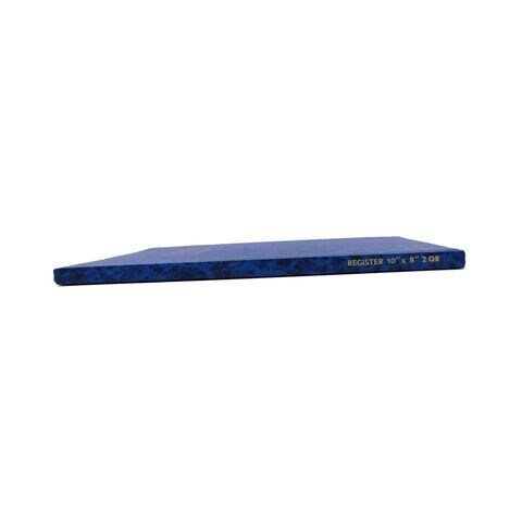 Maxi Hard Cover 2QR Register Book 192 Sheets Blue