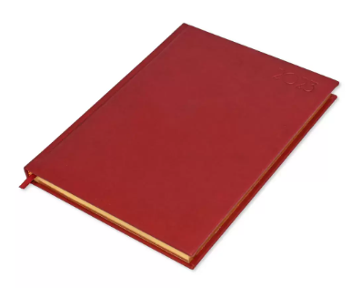 FIS Executive Diary 2023 (English) 1-Side Padded with Gilding, Maroon - FSDI88EPG23MR