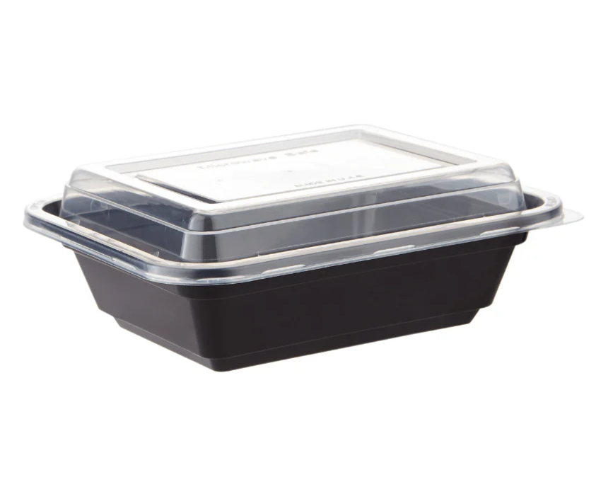 Black Base Rectangular Container