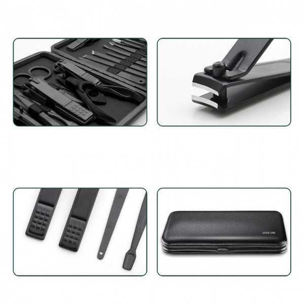 Green Limpia 15 in 1 Manicure Kit - Black