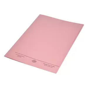 FIS Square Cut Folders Without Fastener Pink Color, Pack of 50 Pcs, 320 gsm, A4 Size - FSFF9A4PI