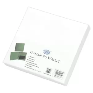 FIS Wallet Italian PU 10x10.5cm, Green - FSPQWALLETPUGR