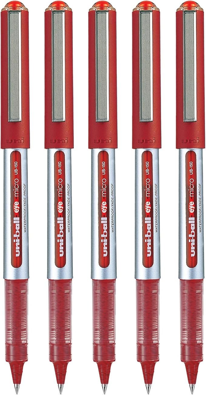 Uni-Ball UB-150 Eye Rollerball Pen Micro Red