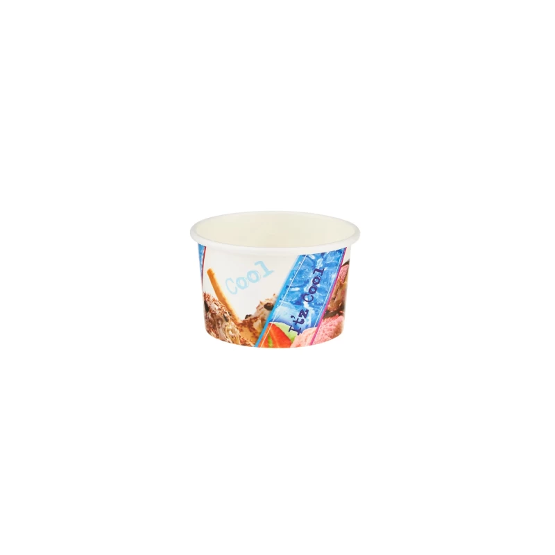 Paper Ice Cream Cup Printed 120ml