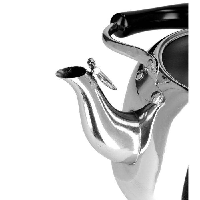 Royalford RF9563 1L Stainless Steel Whistling Kettle - Portable Whistling Tea Kettle With Heat Resistant Handle | Ergonomic Pouring Spout | Compatible With Gas, Induction, Hot Plate, Halogen, & Cerami