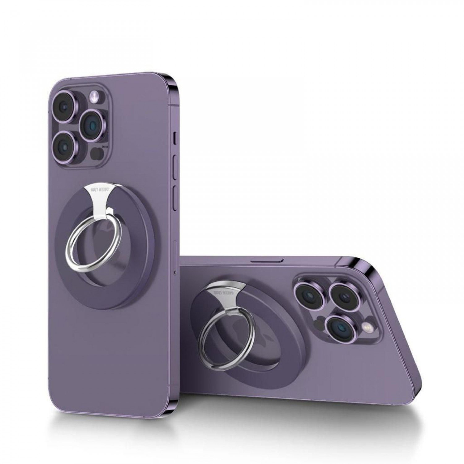 Green Lion Magnetic Ring Buckle - Purple