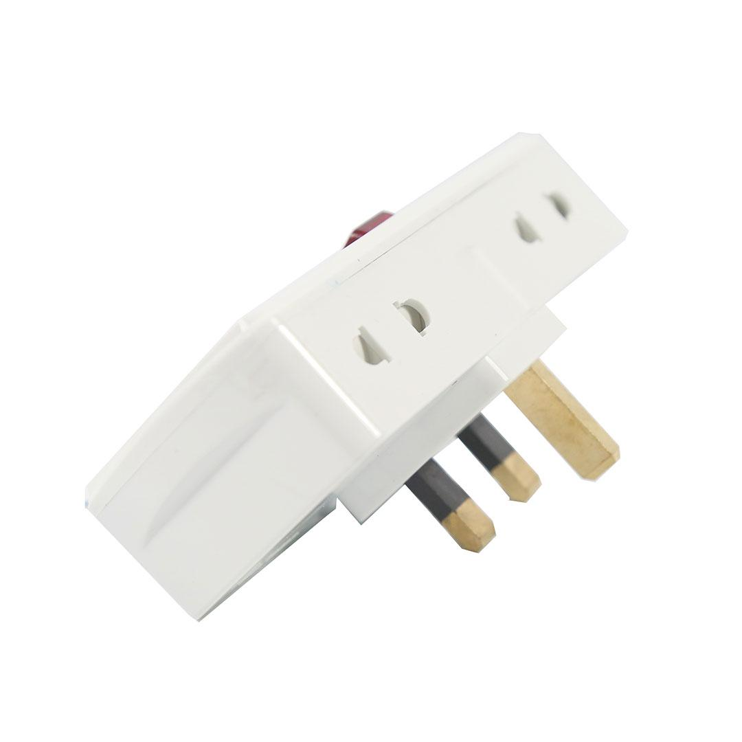 4 way Universal Socket Multi Adaptor with Single Switch & Indicator-13A Plug