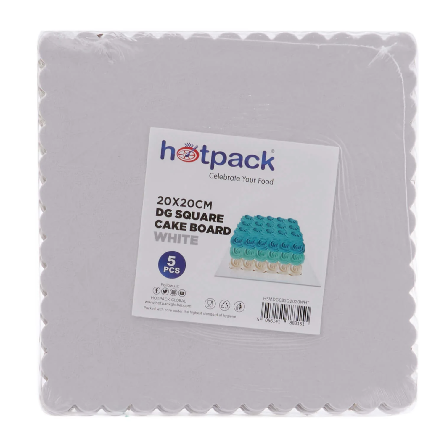 Square Cake Board 5 Pieces