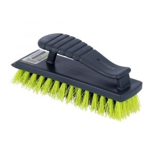 Royalford Pp & Trp Material Hard & Stiff Bristle Brush Floor/Dish Brush - Grey & Green
