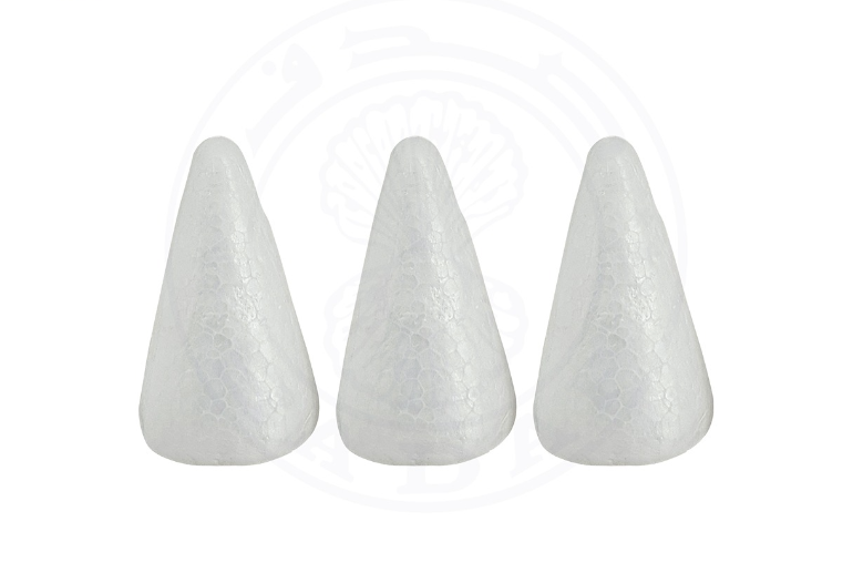 THERMOCOL CONE SHAPE 3 PCS CARD PD-68