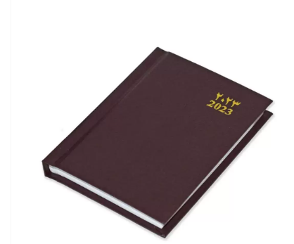 FIS 2023 Pocket Diary Arabic English Vinyl 1 Side Padded Chocolate -FSDI10AE23CH