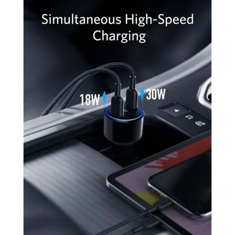 Anker PowerDrive III Duo Origin Black Car Charger