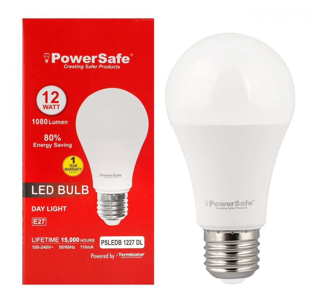 PowerSafe brand 12W LED Bulb E27 – Day Light
