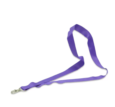 Pack of 50 Pieces Flat Lanyard Badge Holder With Hook 2X90cm Purple - FSNA08-2CM