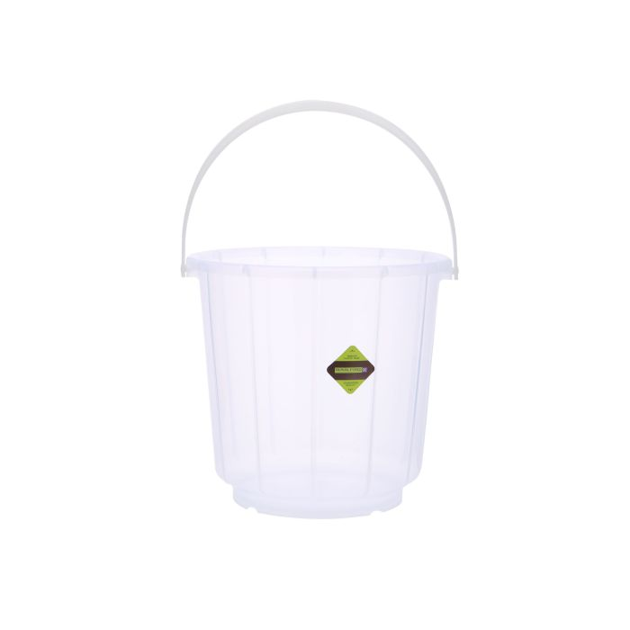 Transparent Bucket With Lid, 25L Plastic Bucket RF10696 | Comfortable Handle For Easy Grip | Multifunctional | Ideal For Home, Garden, DIY Bucket | Leakproof Bucket With Lid