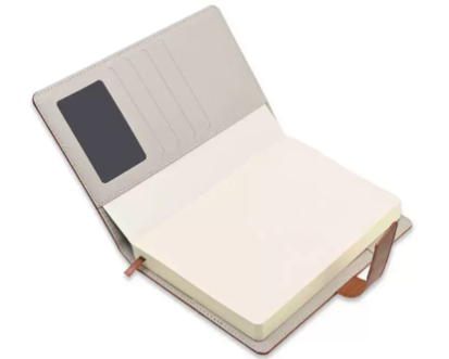 Fis 2023 A5 Diary Arabic English Vinyl Hard Sewn Cover Dark Brown -FSDI80AE23DBR