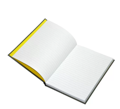 Light Hard Cover Notebook, Pack of 5 Pieces, Single Line, 9x7 Inch,100 Sheets - LINB971806