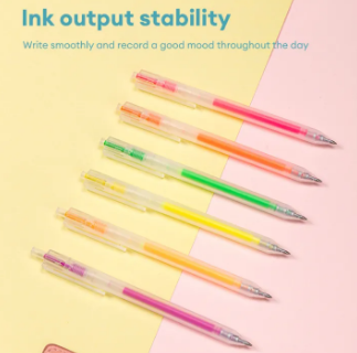 Deli Ballpen Set For School Gel Pen 6Pcs 0.5mm A129