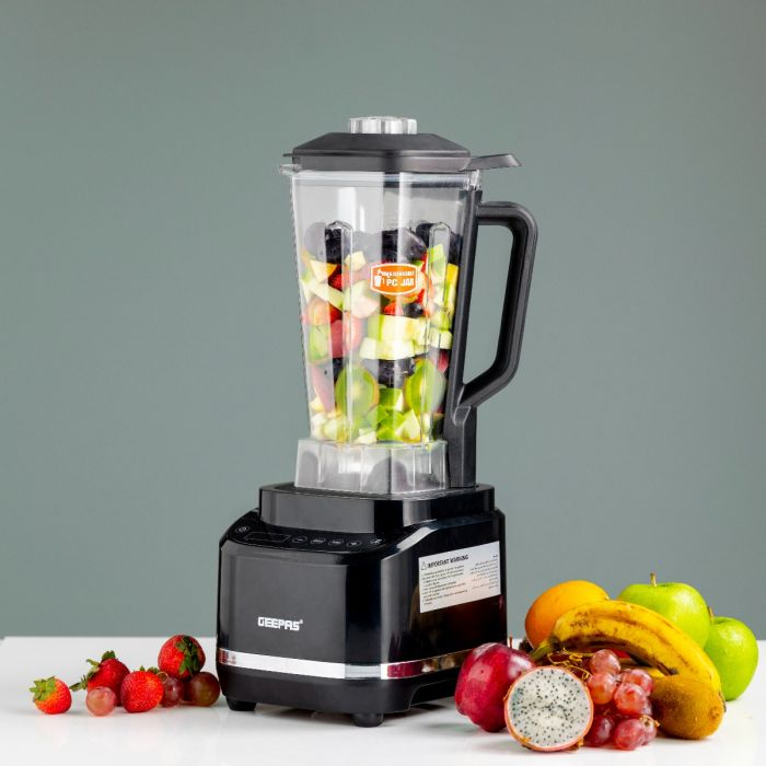 Digital Professional Blender, 1800W Power, GSB44082 | LED Display, Sensitive IMD Touch Panel | 2L PC Jar | 8 Speed Setting | Stainless Steel Blade | Non-Slip Feet | Mechanical Switch Safety