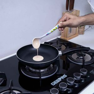 Royalford Melamine Serving Spoon - Melamine - White - 10 CM - RF7393LF