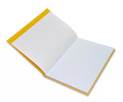 5-Piece FIS Neon Hard Cover Notebook Single Line A4, 100-Sheets, Gold - FSNBA4N200