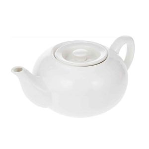 Royalford Magnesia Small Tea Pot With Lid - Porcelain - White