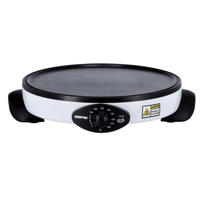 Crepe Maker, 13" Die-Cast Aluminum Baking Plate, GCM63039 | Non-Stick Coating Plate | Adjustable Double Thermostat | Cord-Wrap Storage | 1 Wooden Spatula, 1 T-Type Spreader | 1000W