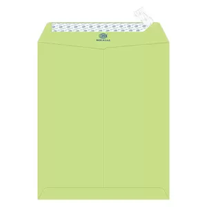 FIS Executive Laid Paper Envelopes Peel & Seal, Pack of 25 Pcs. Green Color, 12 x 10 inch Size, 100 GSM - FSEE1034PGRB25