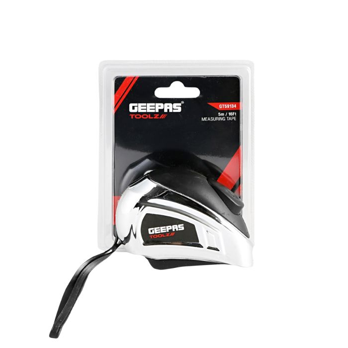 Geepas 7.5M, 25mm Measuring Tape | Pocket Tape With ABS Construction Plastic Shell |Rubber Coating Makes It Resistant To Abrasion | +-0.2mm Accuracy | British & Metric Graduation
