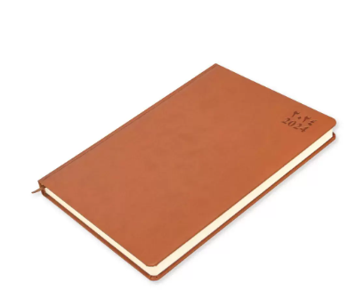 FIS A4 Diary 2024 (Arabic/English) Brown - FSDI45AE24BR