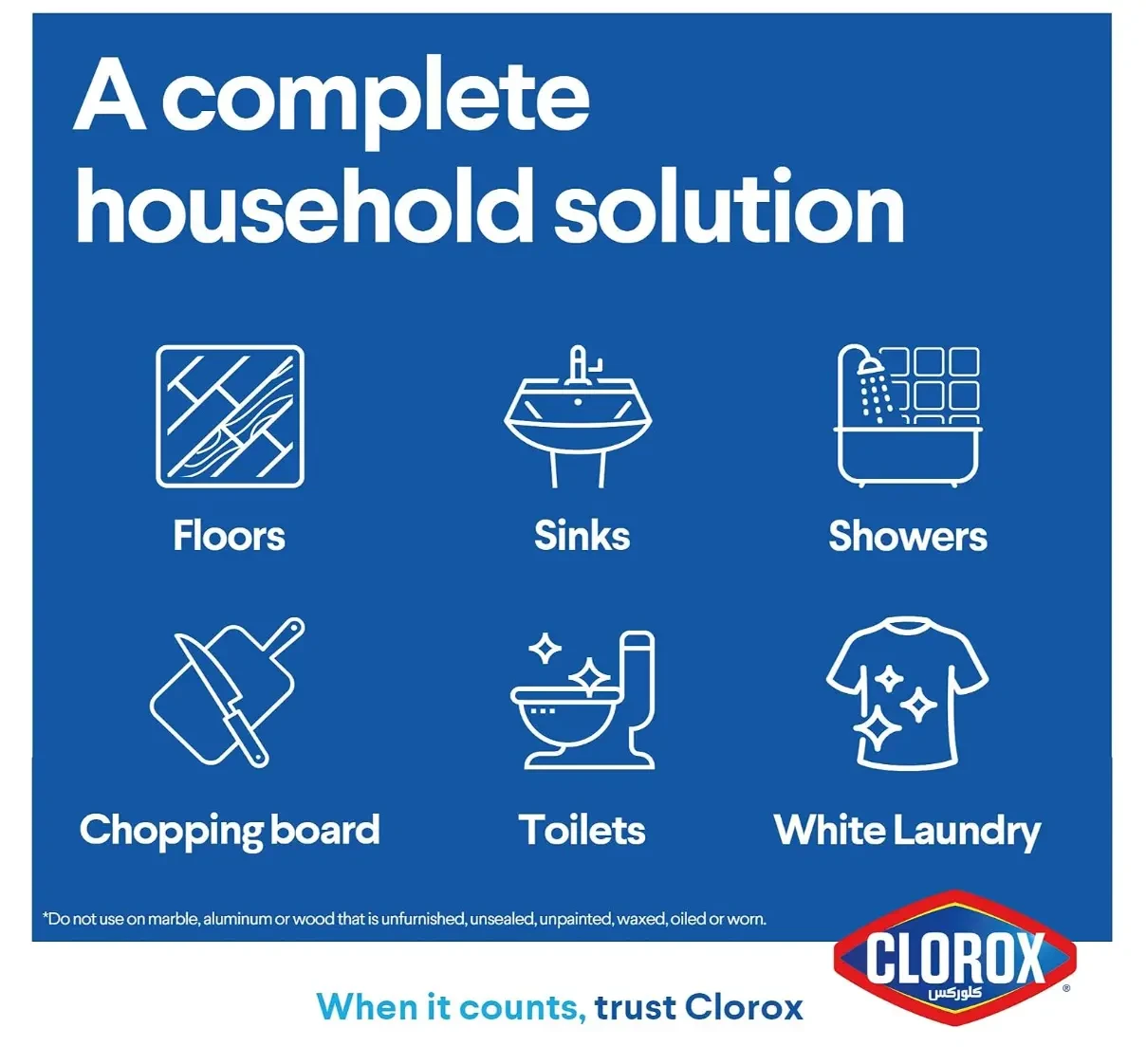 Clorox Bleach Liquid Floral Scent 1.89L x 8