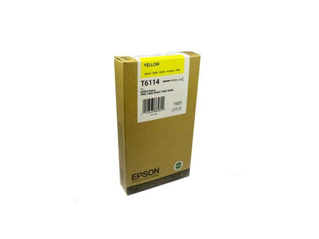 Epson C13T611400 Yellow Ink Cartridge, 110ml