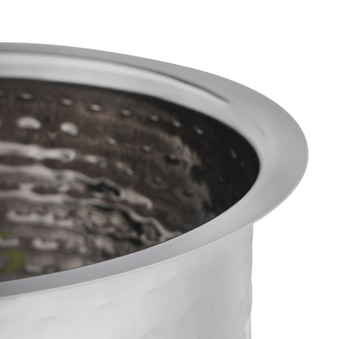 Hammered Pot, 1.7L Stainless Steel Tope, RF10760 | Friendly Tope/ Patila/ Cookware Set With Flat Bottom | Gas Stove Friendly, Heavy Gauge Tope Set For Cooking