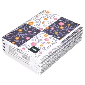 10-Piece Light Spiral Soft Cover Notebook Single Ruled (80 Sheet) A5 Size - LINBA51518S