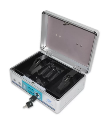 FIS Cash Box Aluminium With key lock, 273 x 194 x 115 mm - FSCPW-B298