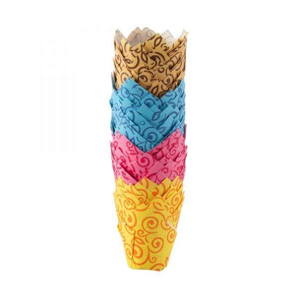 Falcon Tulip Cups Designed 32 MM (1 Pack x 100 Pieces)