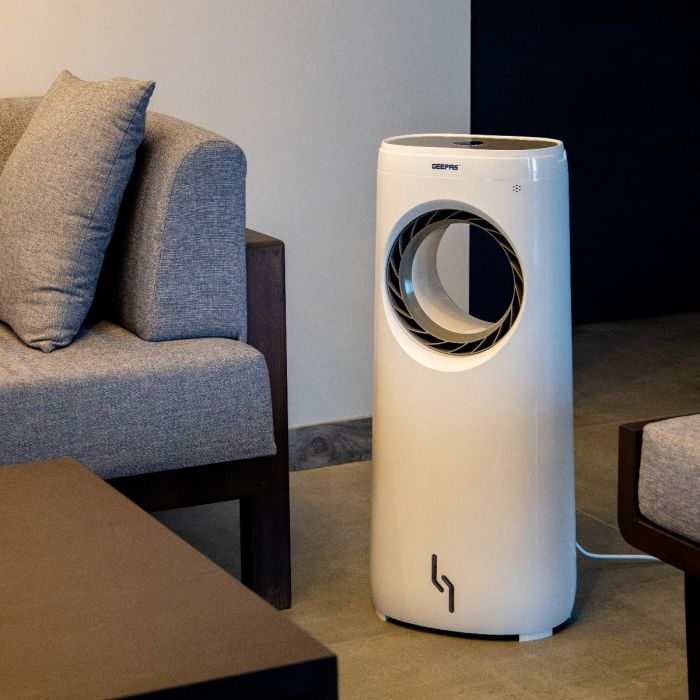 BLADELESS AIR COOLER, DIGITAL DISPLAY,7.5 HOURS, GAC16016,3 FAN MODE, REMOTE CONTROL, SPACE-SAVING PORTABLE FLOOR BLADELESS COOLER FOR BEDROOM, LIVING ROOMS, KITCHEN & OFFICE,2 YEAR'S WARRANTY