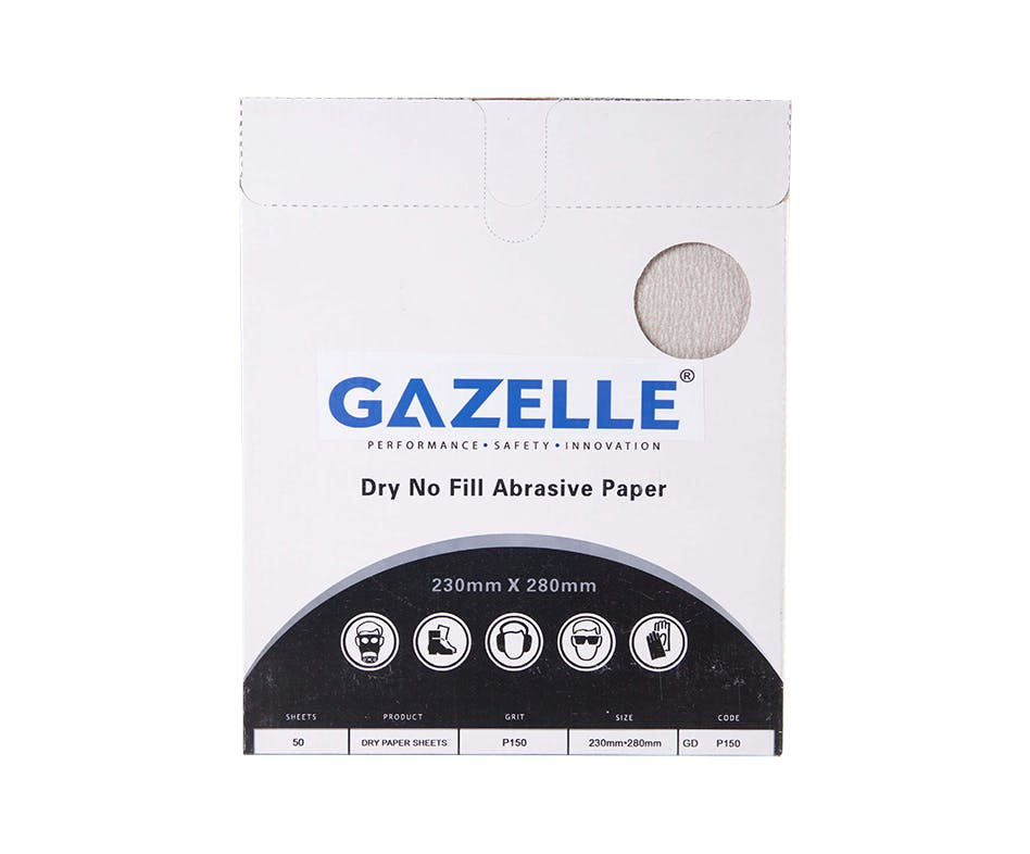 GAZELLE GDP600 DRY ABRASIVE PAPER 600G (PACK OF 50)