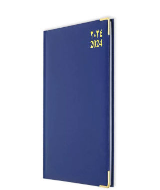 FIS Executive Diary 2024 Blue (Arabic/English/French) 1-Week at a glance, FSDI33AE24BL