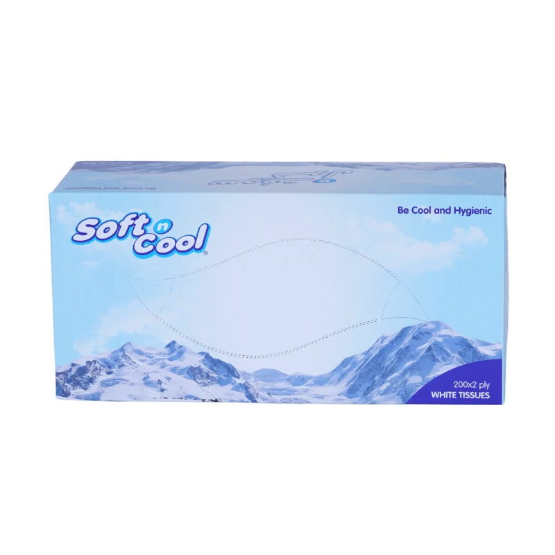 Soft n Cool Facial Tissue 200 Sheets X 2 Ply 5 Boxes Pack
